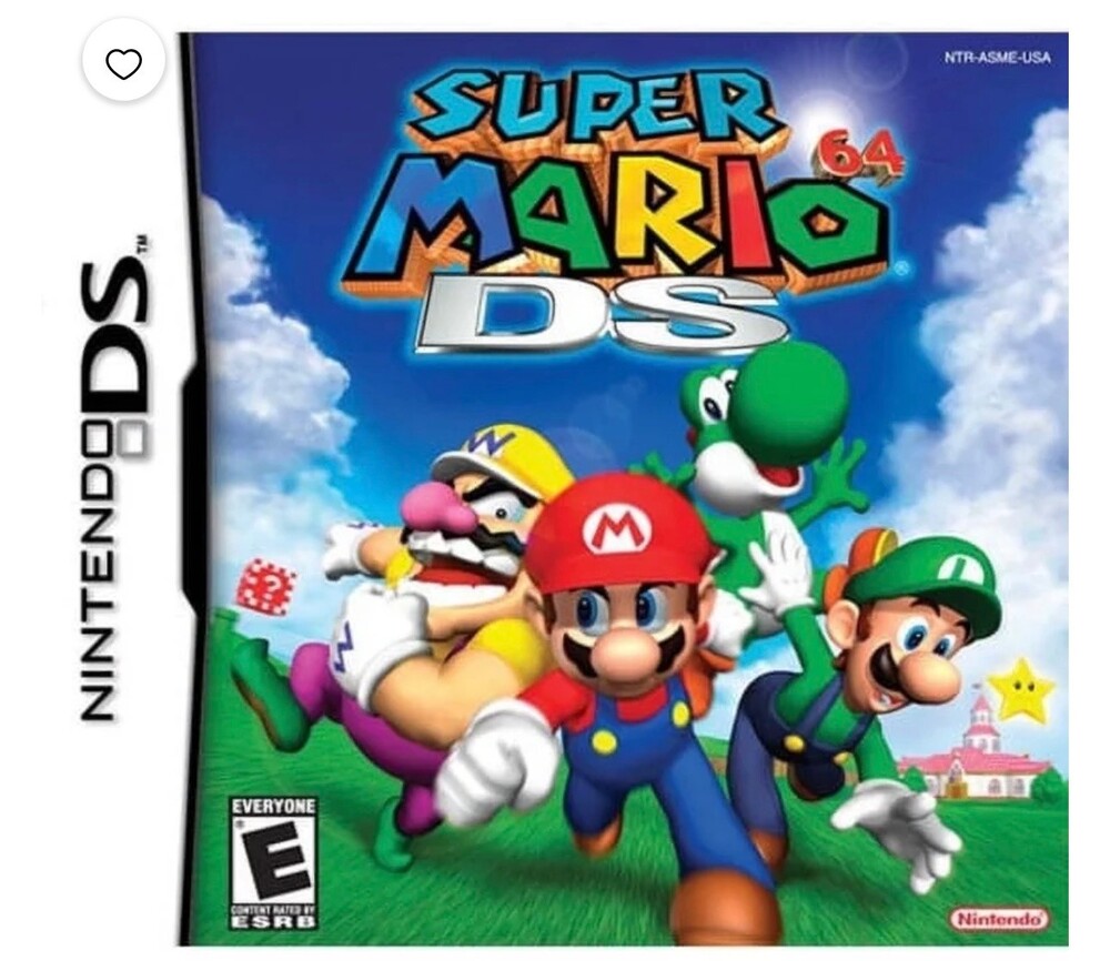 Nintendo Super Mario 64 DS Game Cartridge Nintendo DS E for Everyone